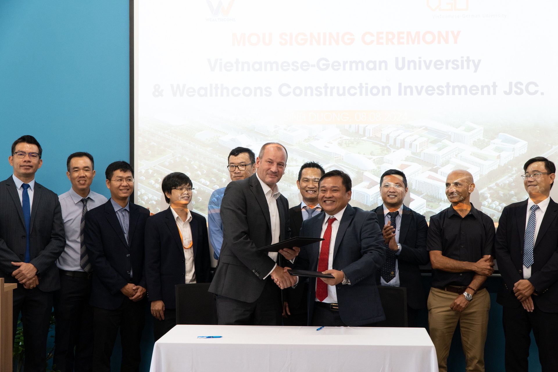 MOU Signing Ceremony Between Wealthcons and Vietnamese-German University (VGU)