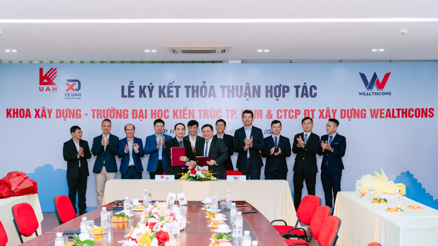 WEALTHCONS PARTNERS WITH THE FACULTY OF CIVIL ENGINEERING – UNIVERSITY OF ARCHITECTURE HO CHI MINH CITY