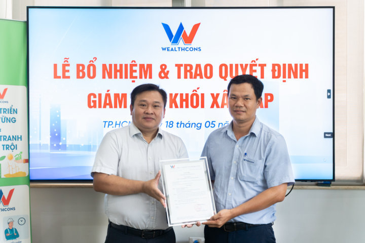WEALTHCONS CHÍNH THỨC BỔ NHIỆM GIÁM ĐỐC KHỐI XÂY LẮP