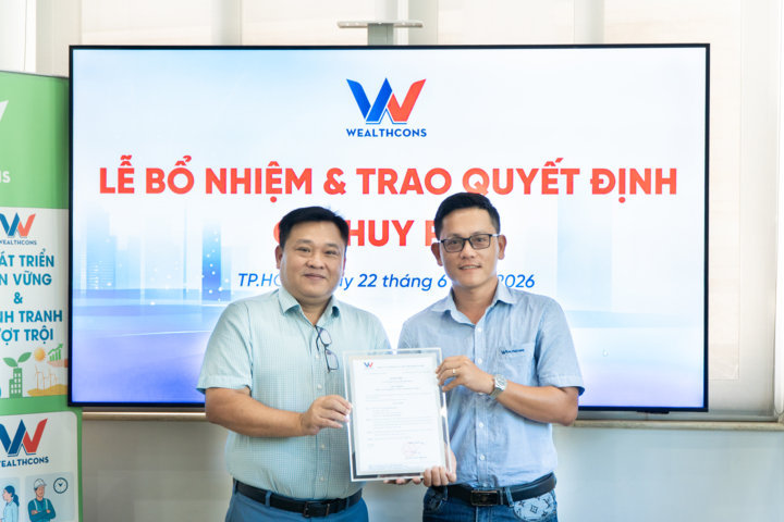 WEALTHCONS BỔ NHIỆM CÁC CHỈ HUY PHÓ XÂY DỰNG