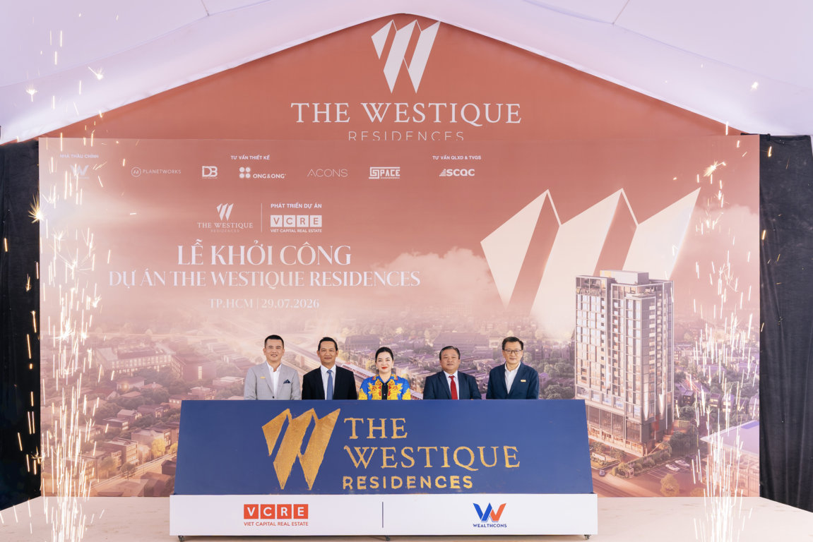WEALTHCONS KHỞI CÔNG DỰ ÁN THE WESTIQUE RESIDENCES